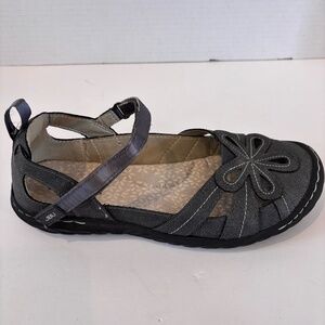 JBU by Jambu Women's Gray SZ 8 Magnolia Mary Jane Flat Shoes